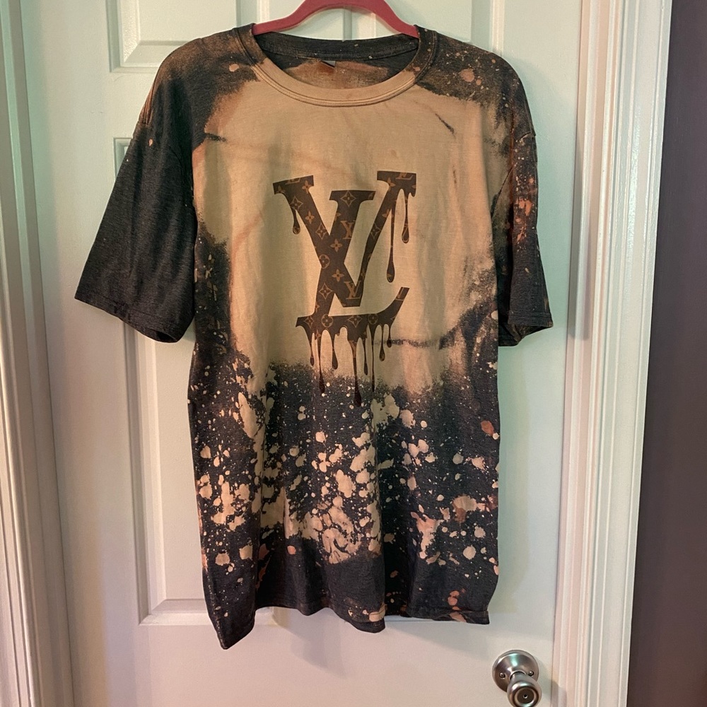 LV custom bleach tee- NEW!!